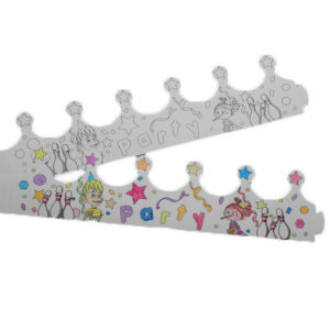 Bowlopolis Coloring Crown, Party Guest - 250 Crowns/Pack