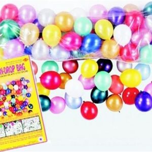 Balloon Drop Bag, Plastic - 1 Bag WITHOUT Ballons or 1 Bag WITH Balloons