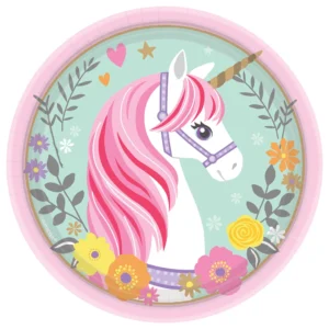 Magical Unicorn 7" Plates - 8 Plates/Pack