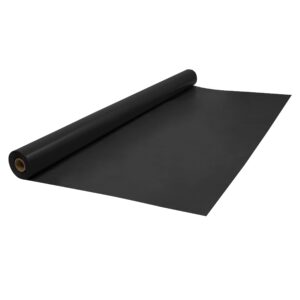 Jumbo Plastic Table Rolls - 1 Roll or 4 Rolls/Case - Black
