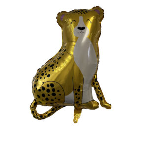 Leopard-Shaped 26" x 38" Foil Mylar Balloon - 1 Balloon