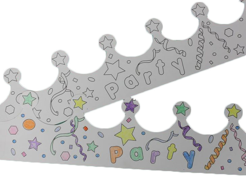 Color Me Crown, Party Guests - 250 Crowns/Pack - Image 2