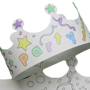 Color Me Crown, Party Guests - 250 Crowns/Pack