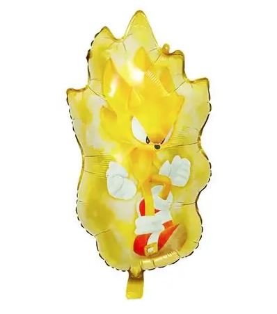 Sonic Character, Character-Shaped Foil Mylar Balloon - 1 Balloon