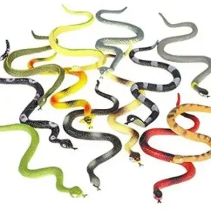 6" Assorted Rain Forest Snakes - 12 Pieces/Bag