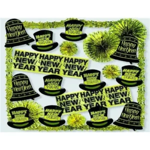 New Year Decorating Kit, Shimmery Metallic Gold - 1 Kit