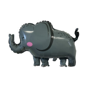 Elephant-Shaped 36" x 26" Foil Mylar Balloon - 1 Balloon