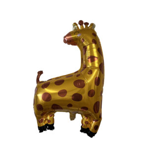 Giraffe-Shaped 59" x 35" Foil Mylar Balloon - 1 Balloon