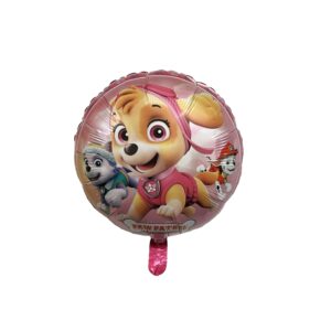 Skye Pink, Paw Patrol Girl Design Foil Mylar Balloon - 1 Balloon or 12 Balloons/Case