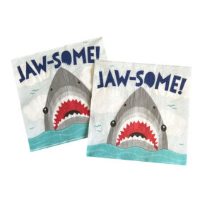 Shark Party Luncheon Napkin - 16 Napkins/Pack or 192 Napkins/Case