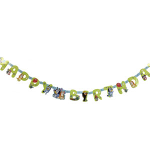 Bluey "Happy Birthday" Banner - 1 Banner or 12 Banners/Case