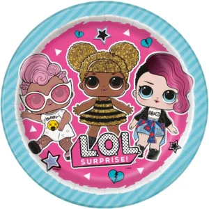 LOL Surprise 9" Plates - 8 Plates/Pack or 96 Plates/Case