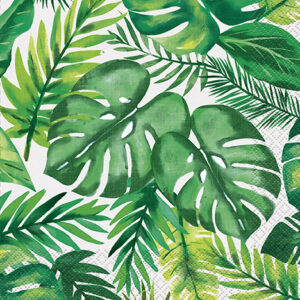 Palm Tropical Luau Luncheon Napkins - 16 Napkins/Pack or 192 Napkins/Case