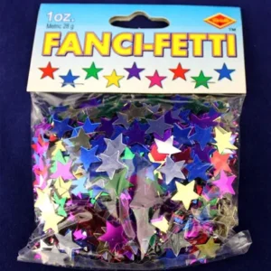 Assorted Metallic Confetti Stars - 12 Bags/Pack