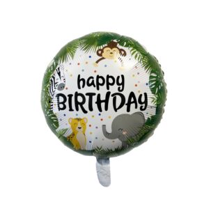 Animal Jungle 18" Foil Mylar Balloon - 1 Balloon or 5 Balloons/Case