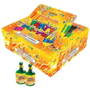 Assorted Colors Party Poppers - 6 Dozen/Box