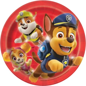 Paw Patrol 7" Plates - 8 Plates/Pack or 96 Plates/Case
