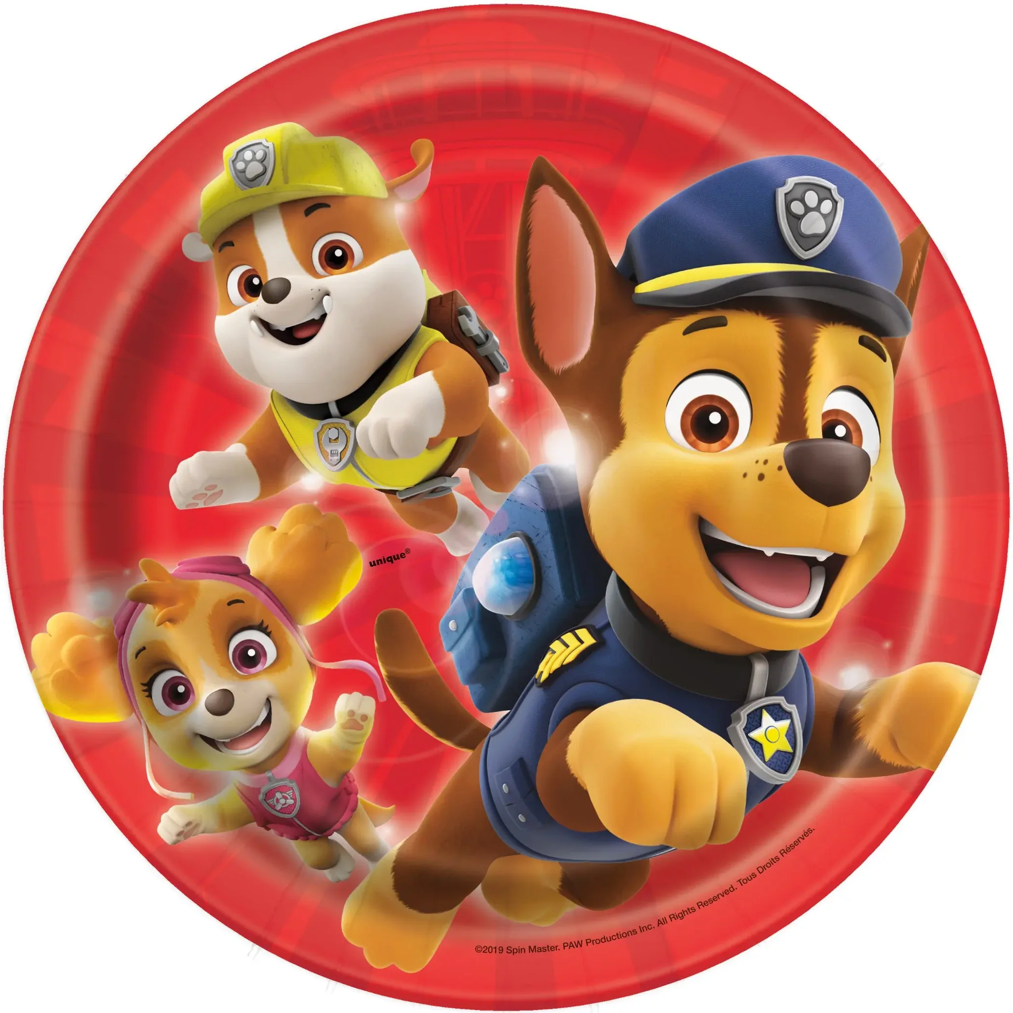 Paw Patrol 7" Plates - 8 Plates/Pack or 96 Plates/Case