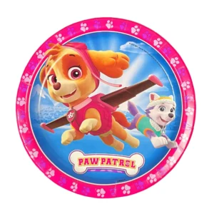 Paw Patrol-Skye Pink 9" Plate - 8 Plates/Pack or 96 Plates/Case