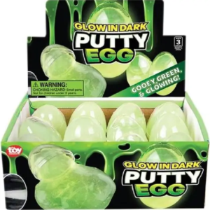 Glow In The Dark Putty Egg - 12pcs/Box