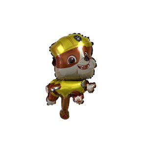 Rubble-Shaped Paw Patrol 3D Foil Mylar Balloon - 1 Balloon