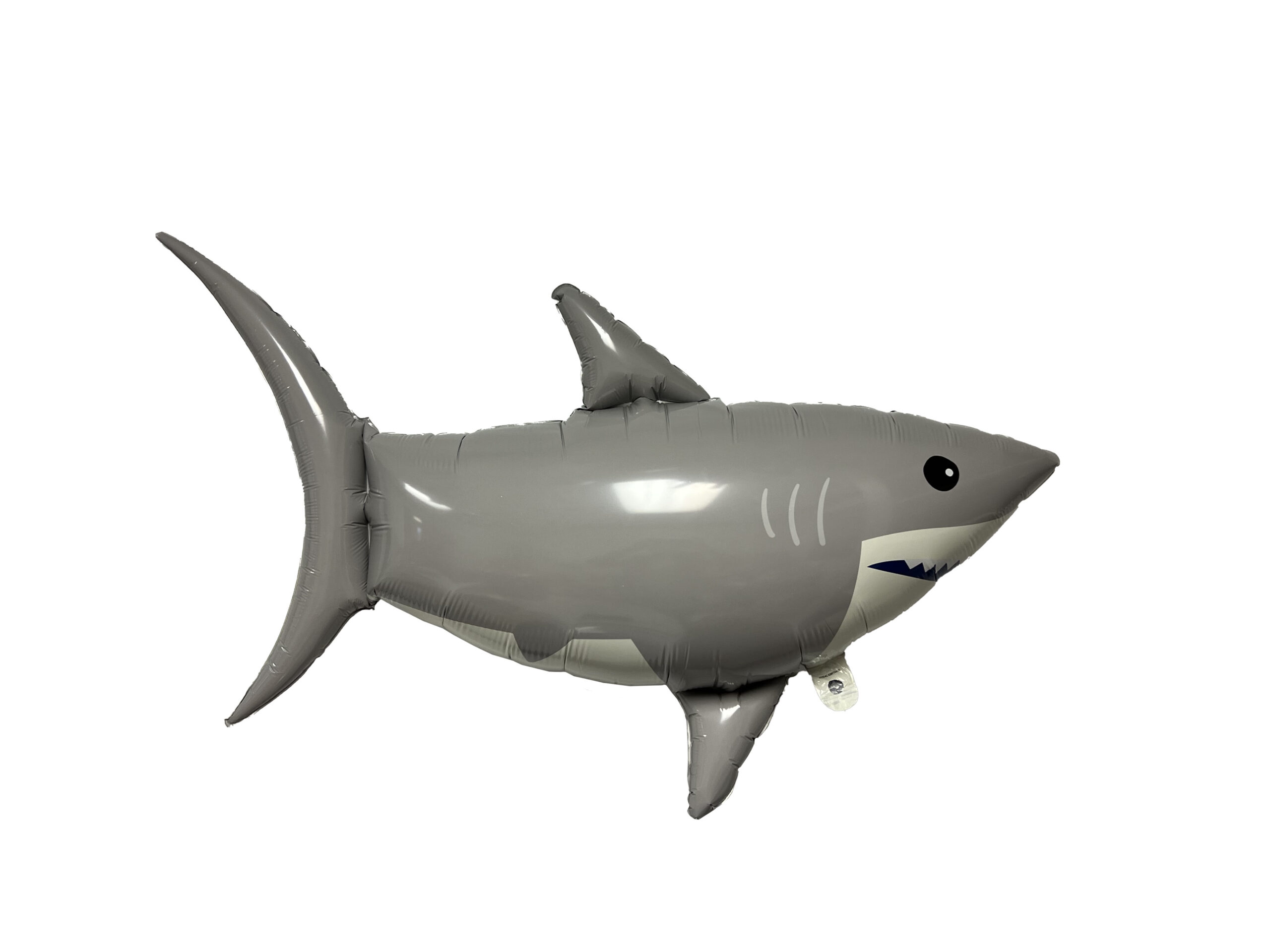Shark Shaped Foil Mylar Balloon - 1 Balloon or 10 Balloons/Case