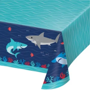 Shark Party Table Cover - 1 Table Cover or 6 Table Covers/Case