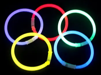 Solid Color Glow Bracelets - 100 Pieces/Tube