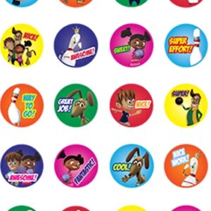 Bowlopolis Pee Wee Stickers - 200/Pack