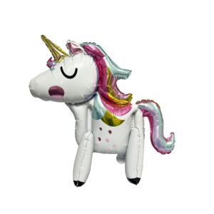 Standing Unicorn 30" Foil Mylar Balloon - 1 Balloon or 6 Balloons/Case