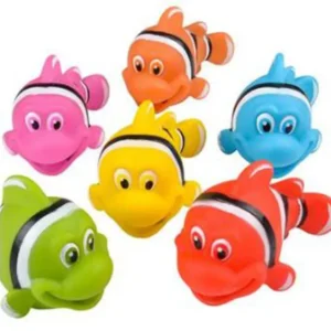 3" Water-Squirting Clown Fish, Assorted Colors - 12 Pcs/Pack