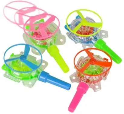 2-Piece Assorted Whistle Blow Saucers - 12 Pieces/Bag