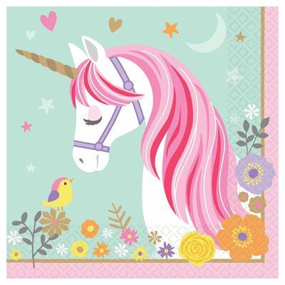 Magical Unicorn Luncheon Napkins - 16 Napkins/Pack