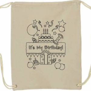 Color Me Cinch Sack; Cotton; 18" x 14"