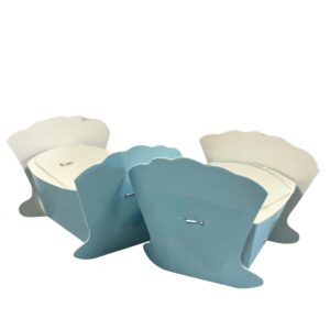 Jumbo Plastic Table Rolls - 1 Roll or 4 Rolls/Case - Blue