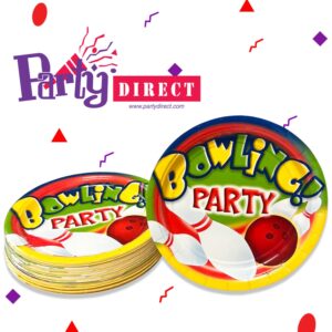 Bowling Party 7" Plates - 50 Plates/Pack or 500 Plates/Case