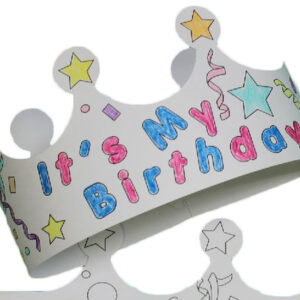 Color Me Crown - Birthday Child - 25 Crowns/Pack