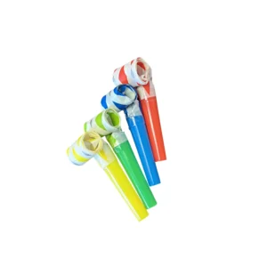 Colorful Diamond Print Blowout Noisemaker - 25/Box