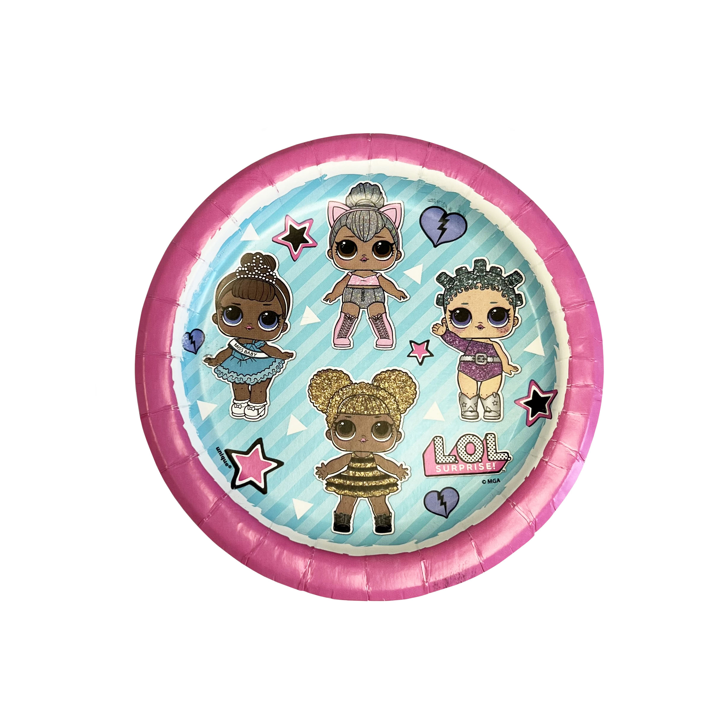 LOL Surprise 7" Plates - 8 Plates/Pack or 96 Plates/Case