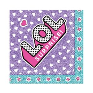 LOL Heart Surprise Beverage Napkin - 16 Napkins