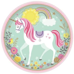 Magical Unicorn 9" Plates - 8 Plates/Pack