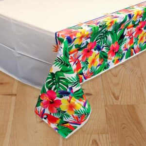 Palm Tropical Luau Table Cover - 1 Table Cover or 12 Table Covers/Case