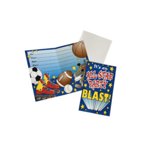 All Star Sports Party Invitations - 8 Invitations/Pack