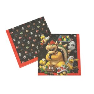 Super Mario Luncheon Napkins - 16 Napkins/Pack or 96 Napkins/Case