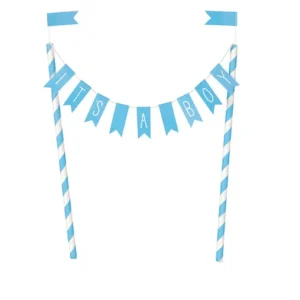It's a Boy, Baby Shower Cake Topper - 1 Each or 12/Case