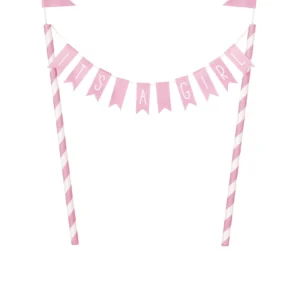It's a Girl, Baby Shower Cake Topper - 1 Each or 12/Case