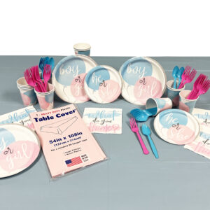 Gender Reveal Party Kit for 8 or 16 Guest