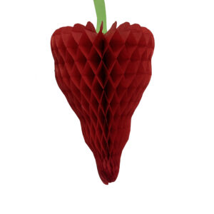 Chili Pepper Hanging Honeycomb Decoration - 1 Chili Pepper