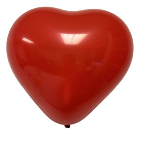 11" Heart-Shaped Balloons - 100 Balloons/Bag