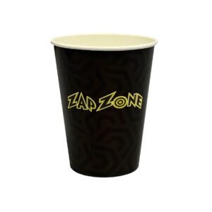 Zap Zone - Black & Yellow Custom 9oz Cups - 1,000 Cups